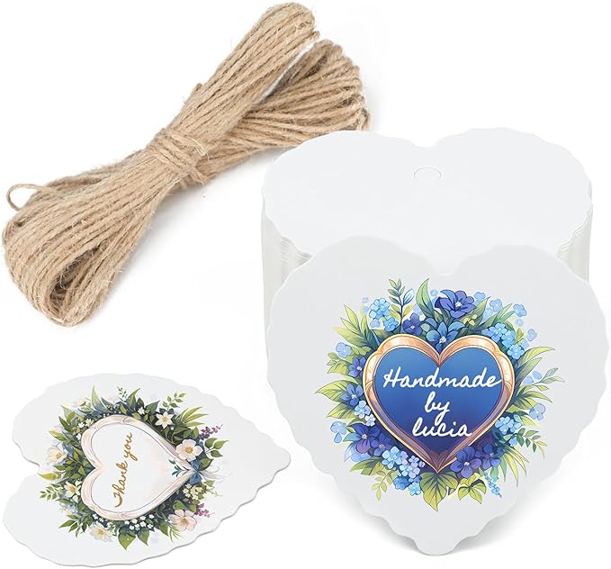 Custom Gift Tag, Personalized Favor Label, Kraft Wrapping Decoration, Wedding - Image 5