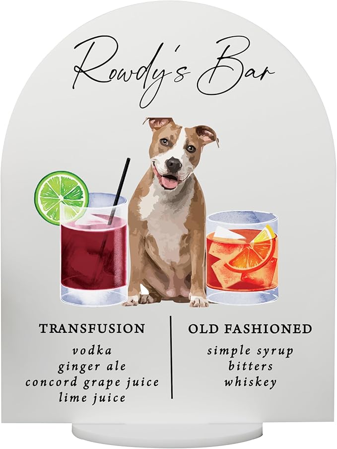 Pet Signature Drink Wedding Signs by Elation+Factory+Co.