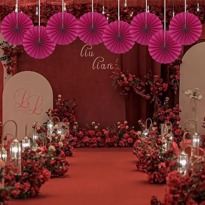 Red Party Decorations, Paper Decorations - Image 6