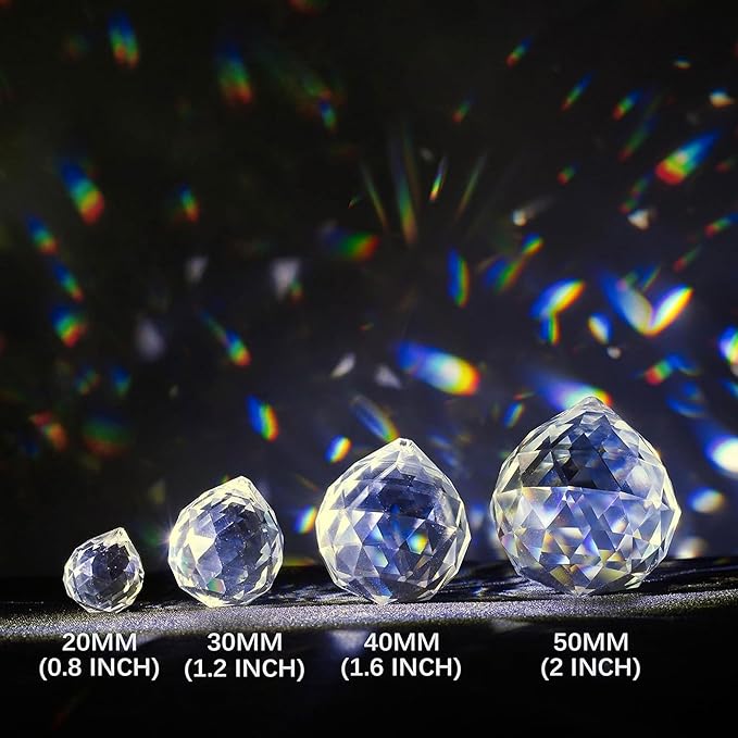 Crystalsuncatcher 20mm/30mm/40mm Clear Crystal Ball Prisms Chandelier Lamp - Image 5
