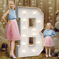 4FT Marquee Light Up Letters B, Party Decoration Large Marquee Light Up Letters by Teebloom