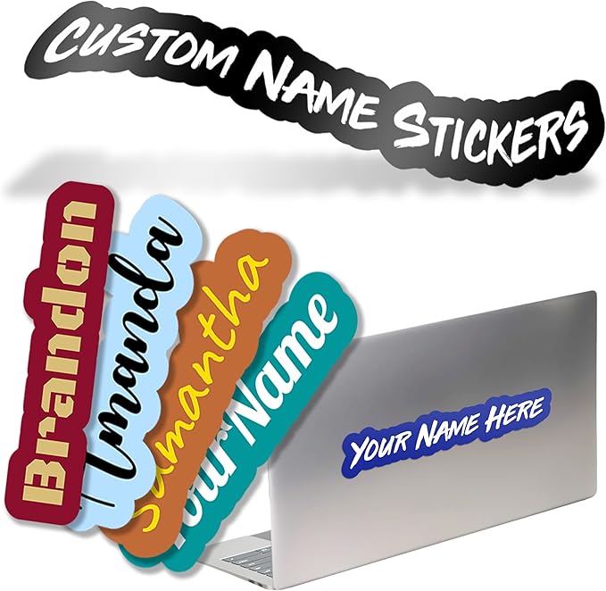 VulgrCo Custom Name Vinyl Stickers - Image 7
