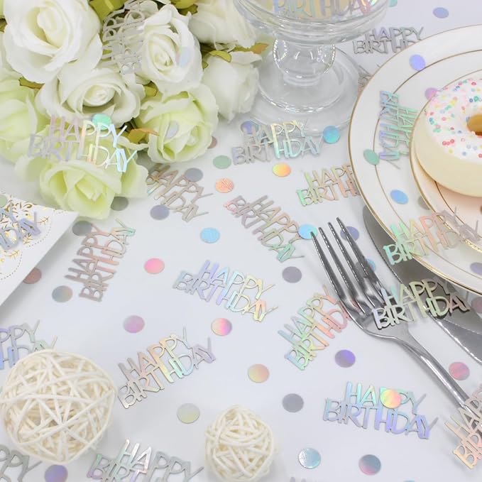 Birthday Confetti, Glitter Happy Birthday Table Decorations - Image 2