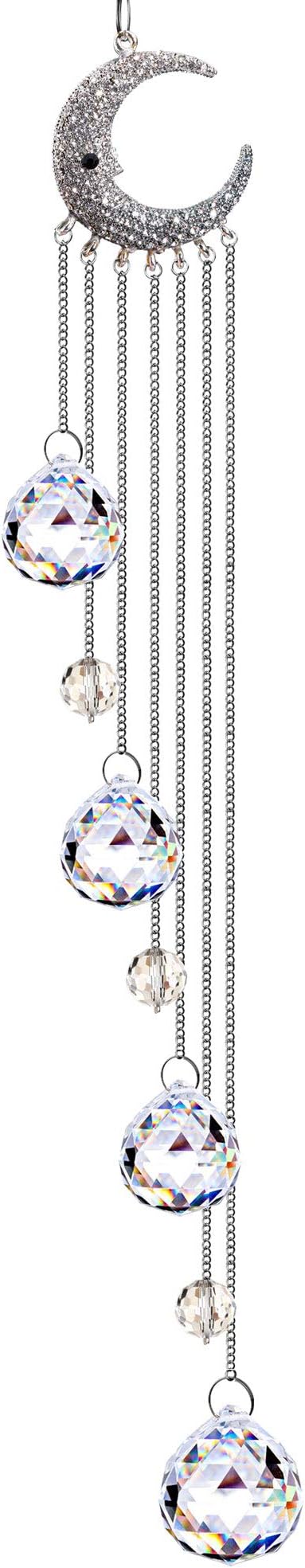 Hanging Clear Crystal Suncatcher Ornaments by YUFENG