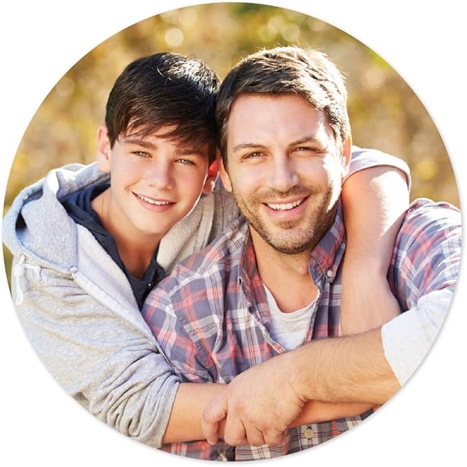 Andaz Press Bulk Photo Personalized Gift and Party Favors Collection, Round - Image 2