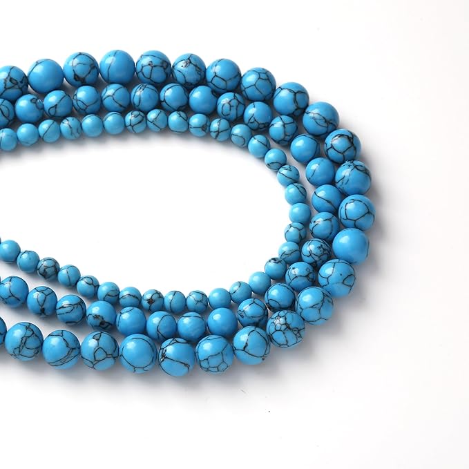 River Stone Blue Turquoise Stone Beads - Image 3