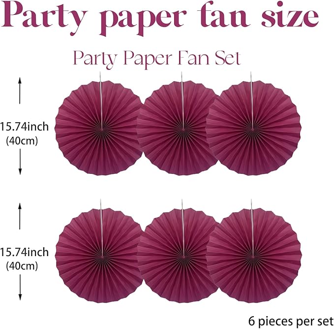 BARTHEW Red Party Decorations, Paper Decorations - Image 2