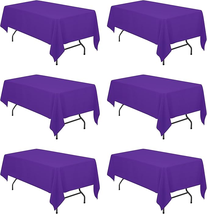 BRILLMAX 6 Pack Purple Tablecloths by BRILLMAX