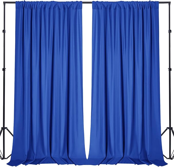 Sugargirl 10x10FT Royal Blue Backdrop Curtains Polyester Photo Backdrop Drapes by Sugargirl