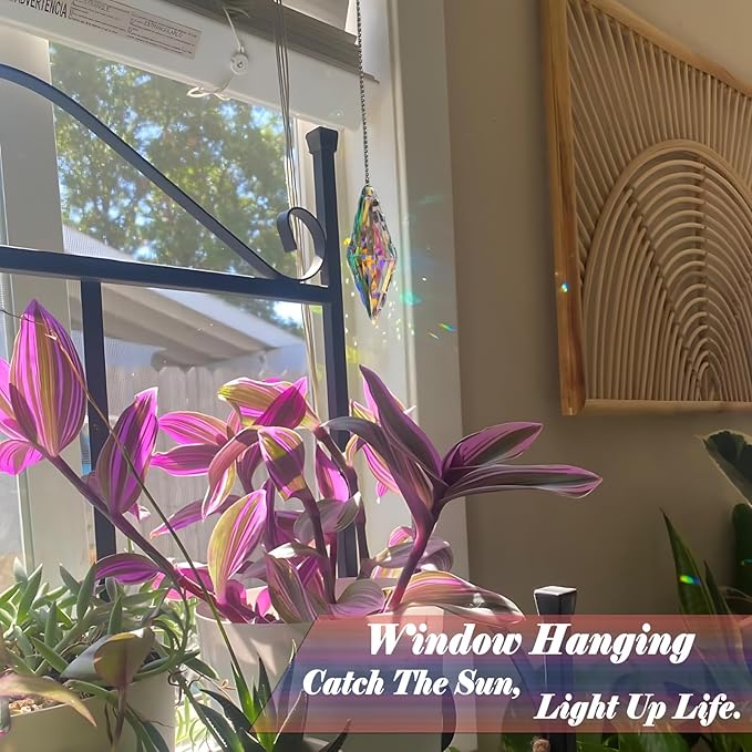 3PCS 5" Large Crystal Suncatcher Prisms - Image 2
