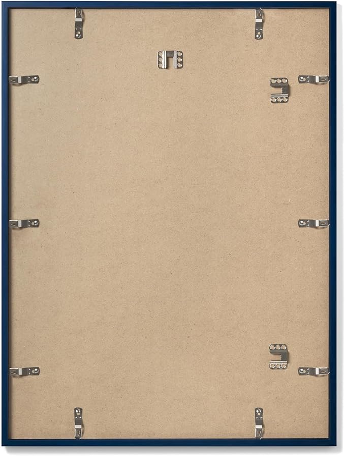 Opposite Wall - 24x36 in - Real Wood Blue Picture Frame - Lightweight, - Image 2