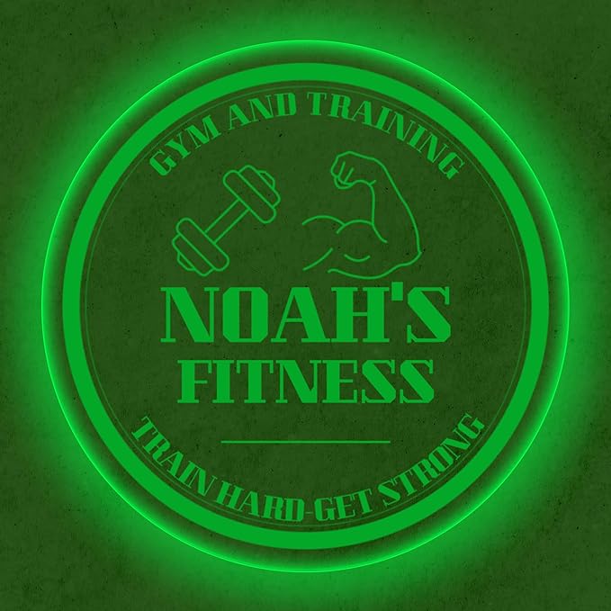 Custom Gym LED Sign – Personalized Color Changing Acrylic Wall Decor - Image 3