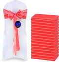 MDS Pack of 50 PCS Satin Chair Sashes Charmeuse Sateen Dining Chair Bows Ribbon by MDS