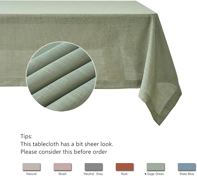maxmill Lux Faux Linen Table Cloth - Image 5