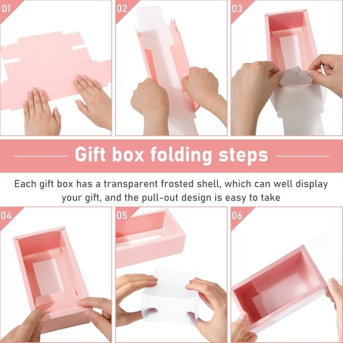 Roowest 50 Sets Kraft Soap Boxes Rectangle Packaging Box - Image 3
