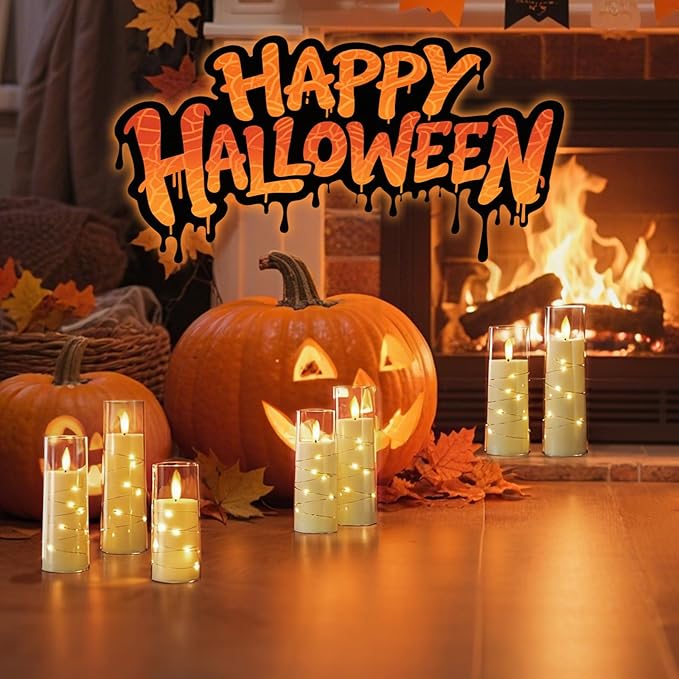 Raycare Flameless Candle with Remote Timer, 7 Flickering Acrylic Battery - Image 2