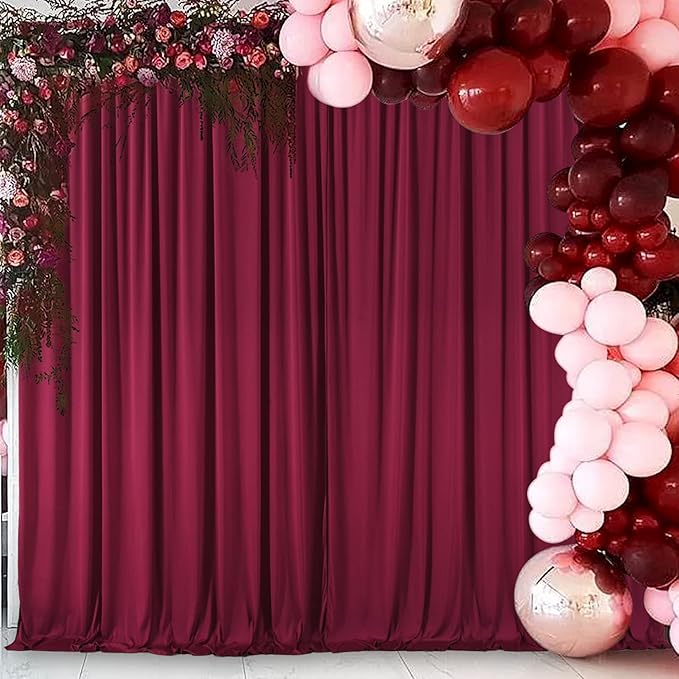 AK TRADING CO. 10 feet x 10 feet Polyester Backdrop Drapes Curtains Panels - Image 6