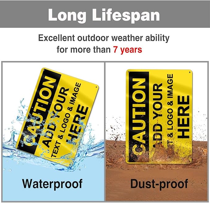 Custom Caution Signs Outdoor Metal - Image 4