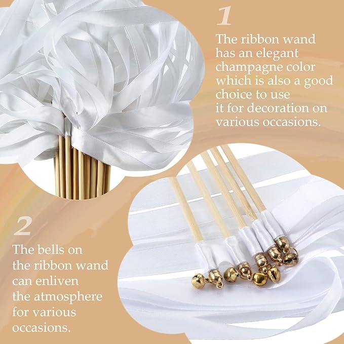 Boao 40 Pieces Mixed Color Ribbon Sticks - Image 3
