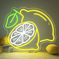 Lemon Cocktail Neon Sign – Yellow & Green LED Wall Light by Wanxing