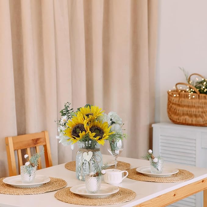 Artificial Sunflower Bouquets in Vase - Image 6