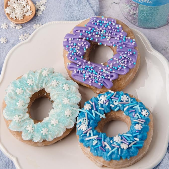 Sweets Indeed Winter Sprinkles – 6.75 oz | Frozen Snowflake Sprinkles - Image 6