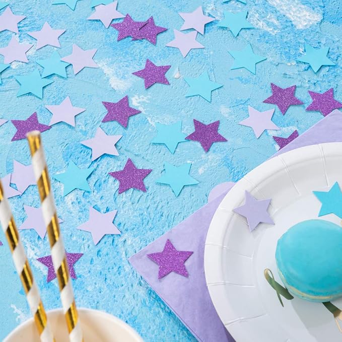 Star Confetti for Table Wedding Birthday Party Decoration, 1.2 inch in Diameter - Image 3