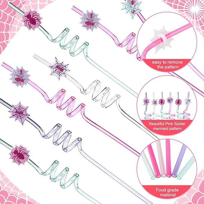Yungyan 36 Sets Pink Spider Party Favors Goodie Cups - Image 4