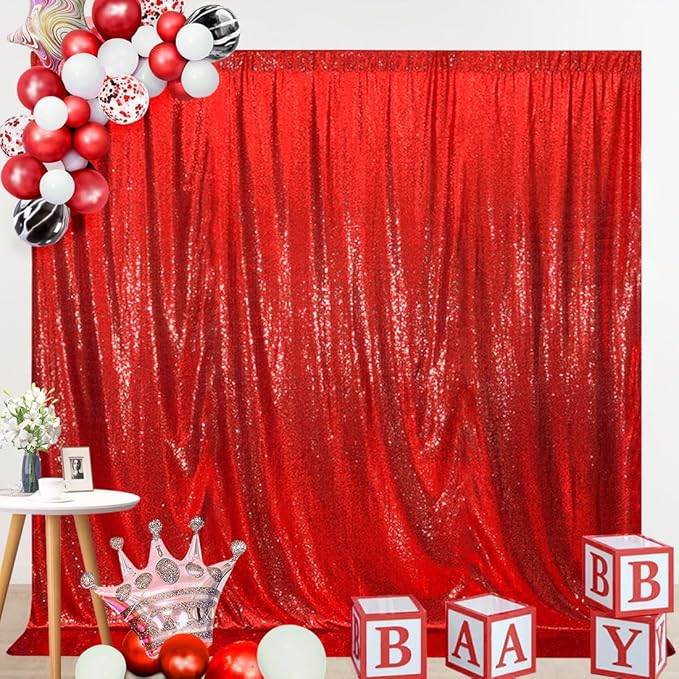 SquarePie Sequin Backdrop Curtain Not See Through Thick Glitter Background - Image 6