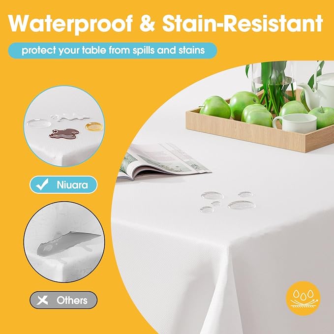 White Plastic Table Cover Roll - 54IN x 100FT - Image 6