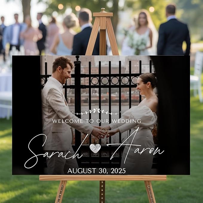 Personalized Wedding Welcome Sign - Image 4