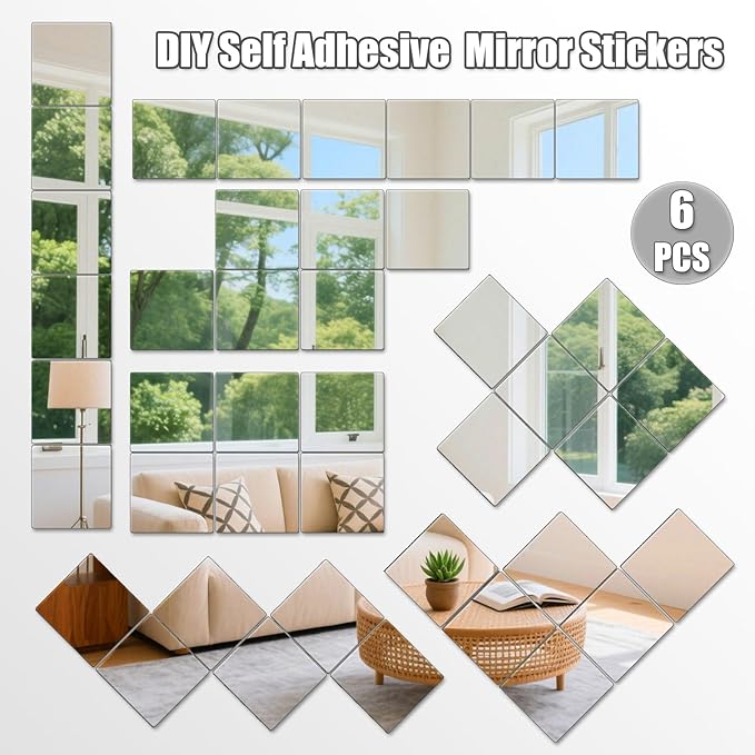 Unbreakable Acylic Small Mirror Tiles - Image 9