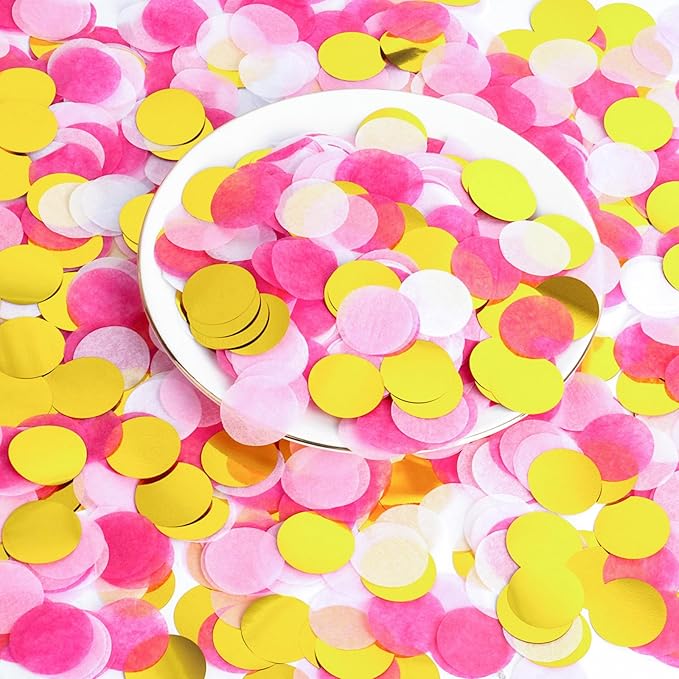 RYKOMO 10000 Pieces 1 Inch Round Tissue Paper Table Confetti Dots 3.5oz - Image 4