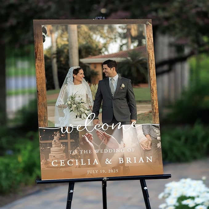 Custom Couple Photo Wedding Welcome Sign, Gifts - Image 3