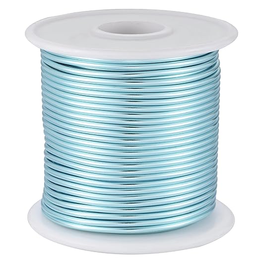 12 Gauge Ice Blue Aluminum Craft Wire by OZXCHIXU