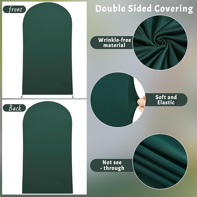 7.2FT Hunter Green Arch Cover - Image 4