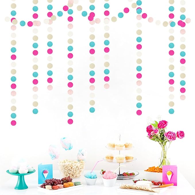 Teal Rose-Gold Champagne Party-Decorations Streamers - 52Ft Popular Girls - Image 5