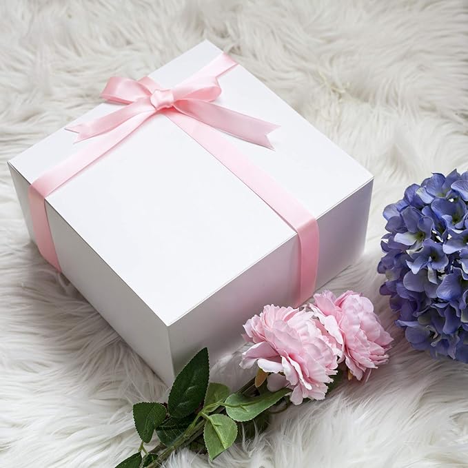 GEFTOL Gift Box 10 Pack 8 x 8 x 4 inches Fold Box Paper Gift Box Bridesmaids - Image 3