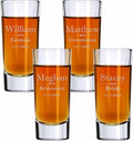 Custom Engraved Shot Glass – 2oz Tall Clear Glass – Personalized Gift by BlueRidgeMountainGifts