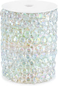 99FT Acrylic Crystal Garland, Iridescent Shimmer Diamond-Shaped Crystal Bead by ZJJZGYXINTAI