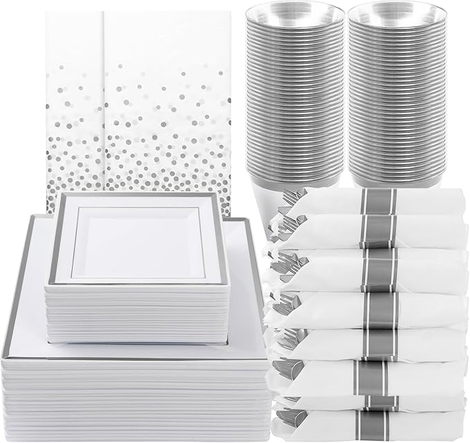 Goodluck 352 Piece Silver Dinnerware Set by GoodLuck