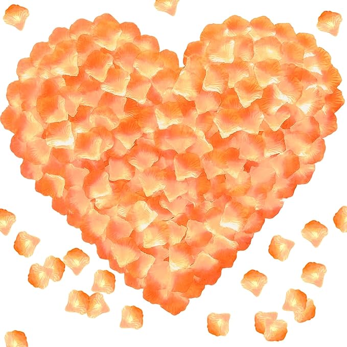 1000 Pieces Artificial Silk Rose Petals Flower Decoration Wedding Party by Pyrrhiax