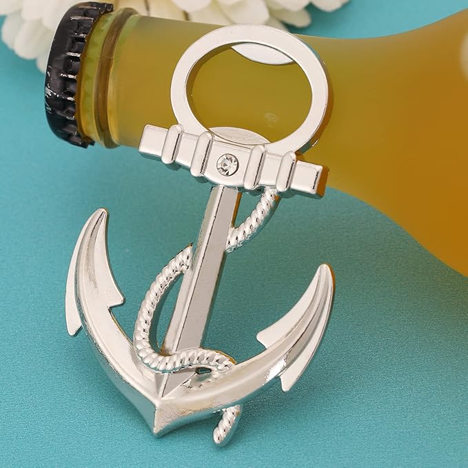 24 PCS Nautical Themed Anchor Party Favors Beer Bottle Opener Party Souvenirs - Image 4