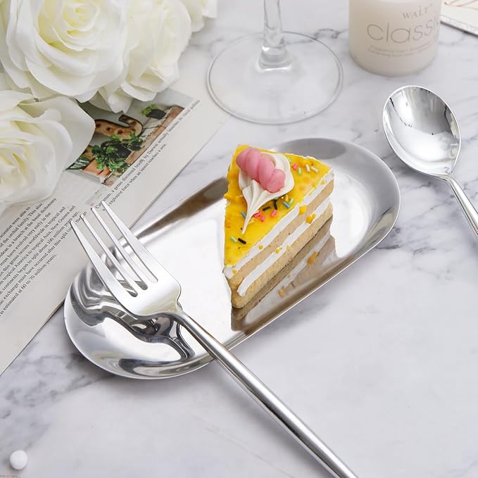 SUT 200Pcs Plastic Silverware, Plastic Spoons and Forks, Disposable Silverware - Image 4