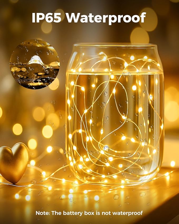 btfarm 50 Pack Fairy Lights Battery Operated, 7FT 20 LED Mini String Lights - Image 3