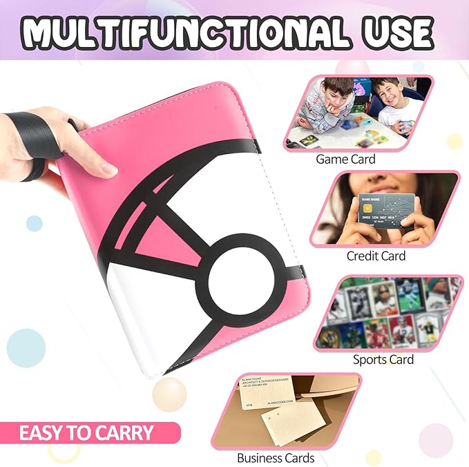 Trading Card Binder 4-Pockets, 400 Pockets Card Holder - Image 6