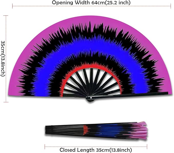 Boots on The Ground Fan, Large Folding Hand Fan - Image 2
