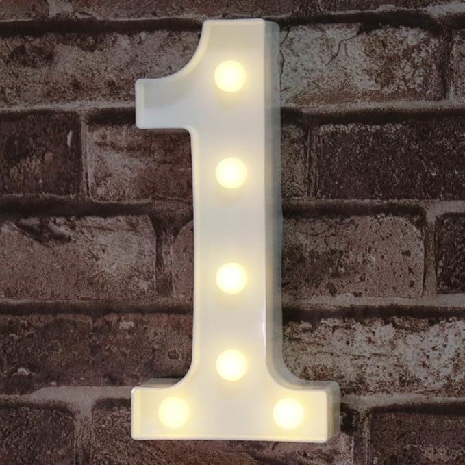 Pooqla Decorative Led Light Up Number Letters by Pooqla