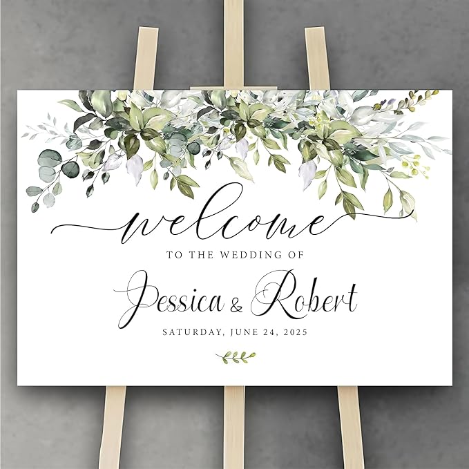 Generic Personalized Wedding Welcome Sign, 18x27 Inch, Wedding Decor, - Image 2