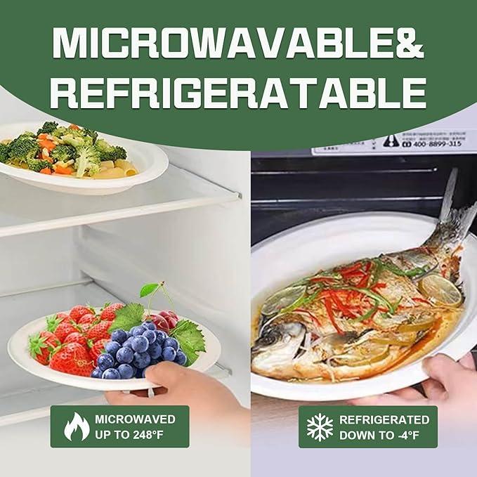 Disposable Paper Plates, 6 inch Heavy Duty Paper Plate, Soak and Cut Proof - Image 5